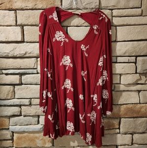 Altar'd State Red Long Sleeve Dress Size Medium